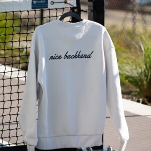Nice Backhand Crew- Bone
